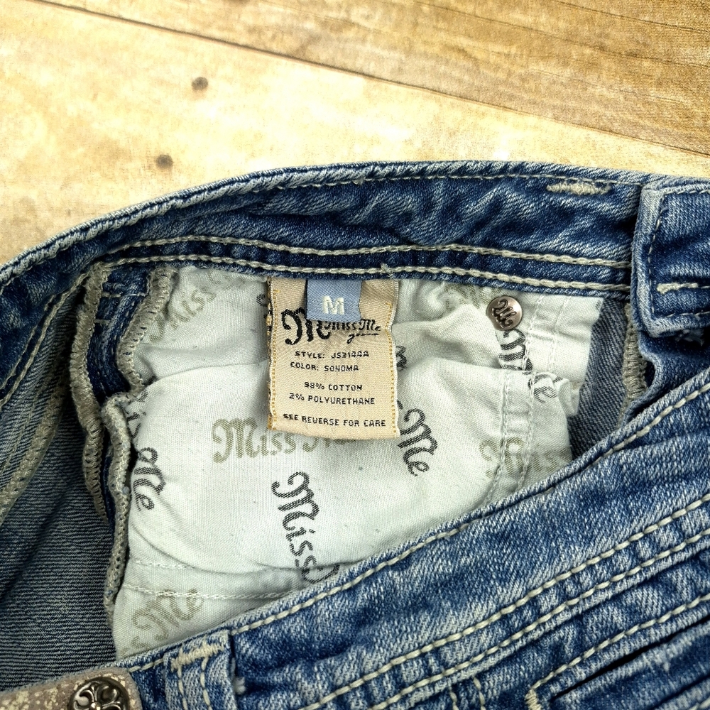 Miss Me Blue Denim Jean Skirt Size Medium - Picture 2 of 3